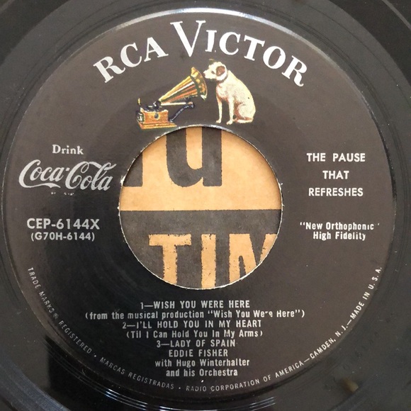 Eddie Fisher Vinyl 45 Record Coke Time 1953 - Picture 5 of 6